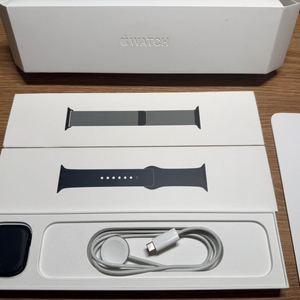 애플워치7 (45mm, 미드나잇블루) 밀레니즈루프