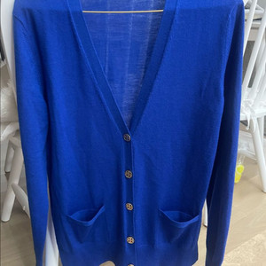 토리버치 마들린 로얄 블루 가디건 M/M