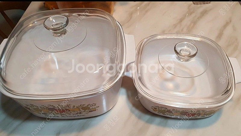 빈티지 코닝웨어 파이렉스 사각 캐서롤 2종 (1종값)--4