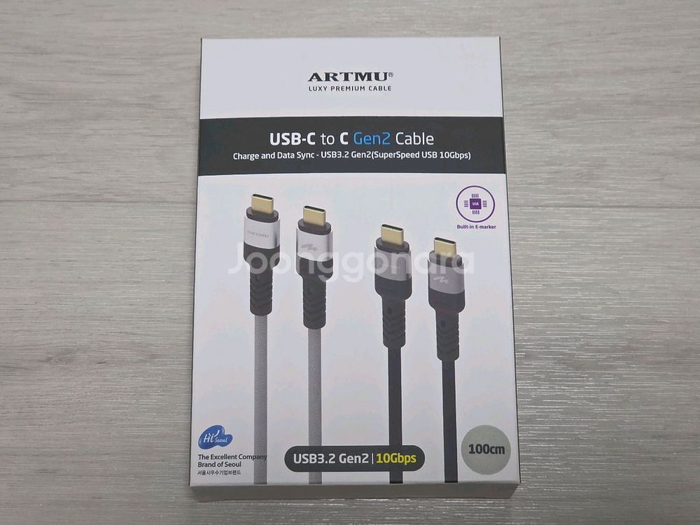 아트뮤 USB-C to C Gen2 케이블 1m--0