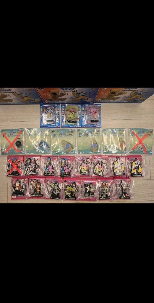 디지몬 제일복권 빛과 어둠의충돌 C상 아구몬 파피몬판매--1