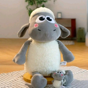 베이비숀 중형 인형 신상품(베이지 블랙)