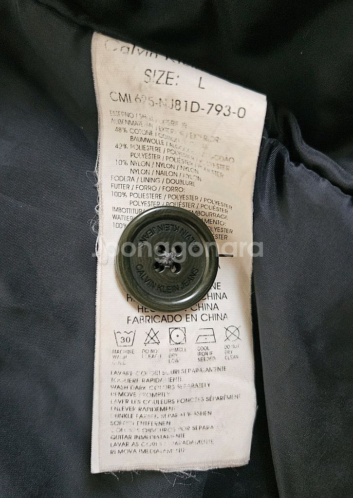 캘빈클라인 야상 점퍼 L--6