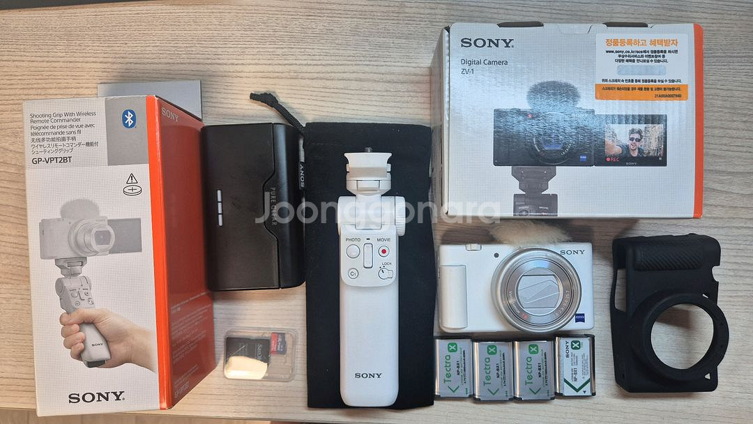 소니 ZV-1 화이트 브이로그 카메라 풀셋--0