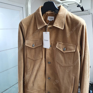 커버낫 스웨이드 소가죽 트러커 자켓