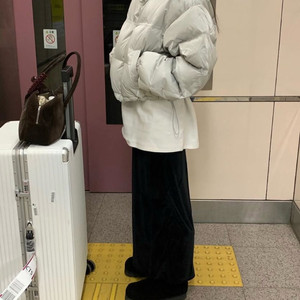 바이무드 벨벳 롱 스커트