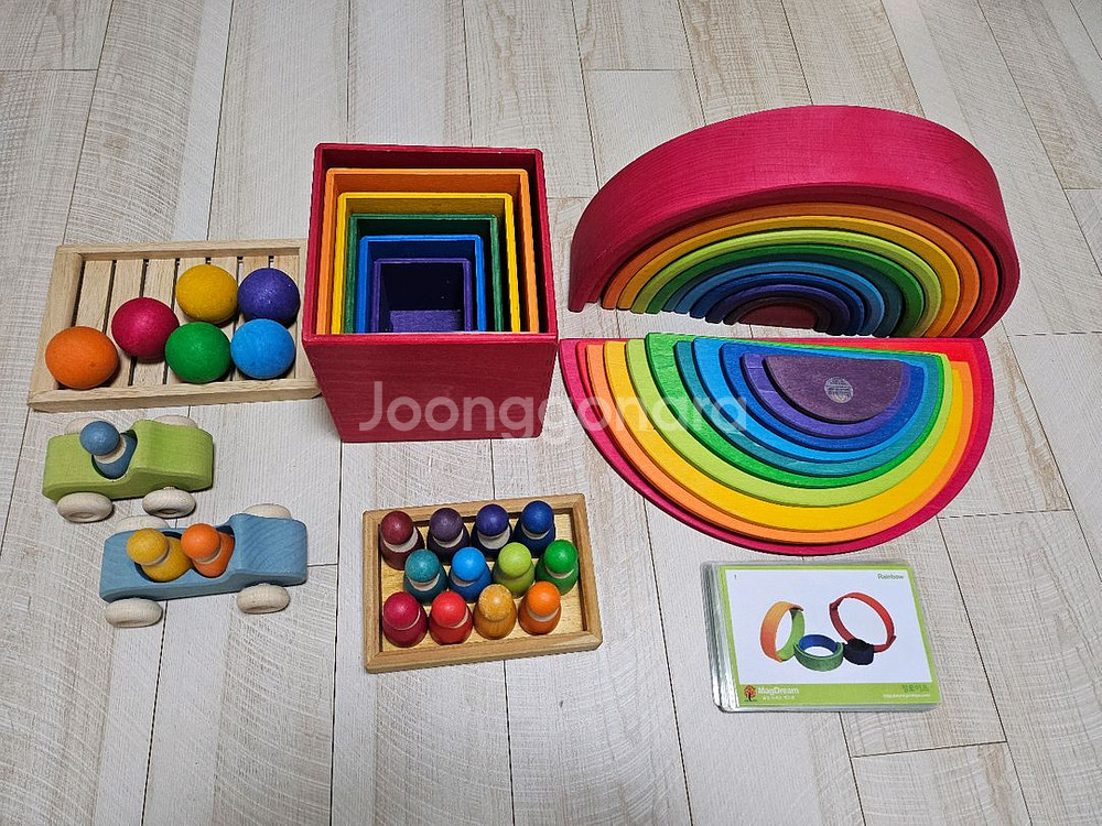 발도로프 교구 그림스 레인보우 등 (정품)--0