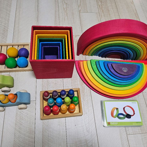 발도로프 교구 그림스 레인보우 등 (정품)