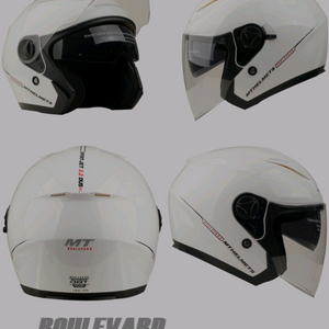 MT BOULEVARD WHITE HELMET 선바이저
