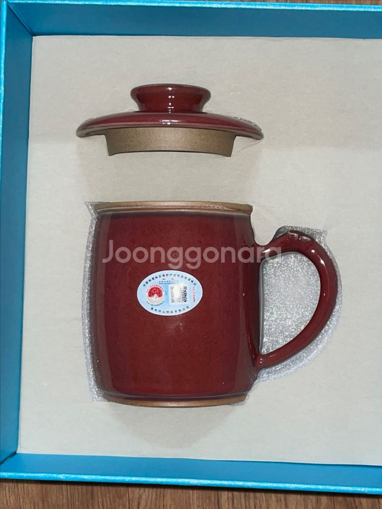 중국 정부지정선물 허난성 핑산준요 균자기 전통찻잔--0