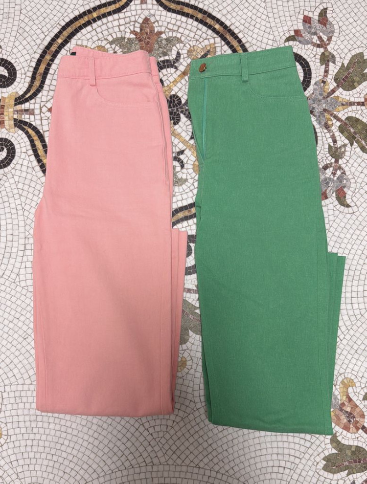 코스모폴리탄 줄라이 컬러팬츠--1