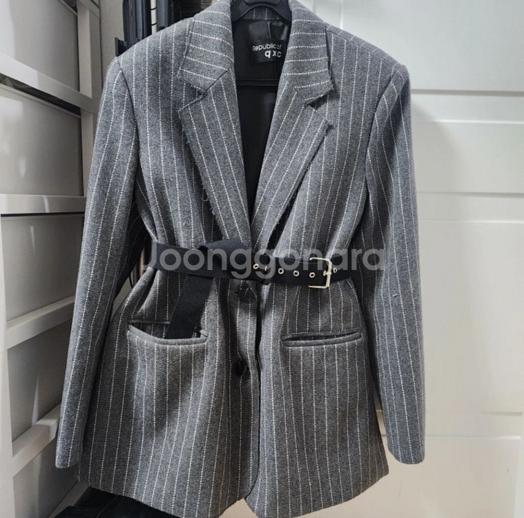 qxc 스트라이프자켓(벨트포함) 제이핏 벨201 엔돌핀--0