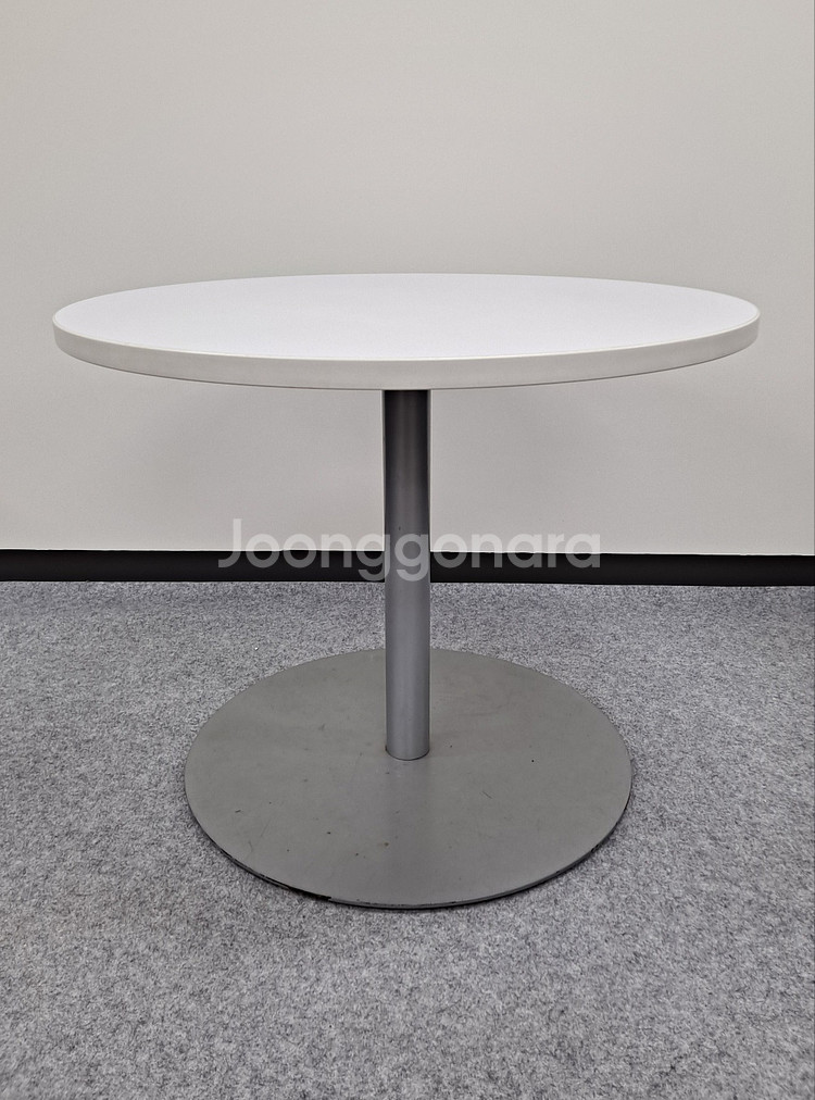 스틸케이스 라운드 라미네이트 탑 테이블--0