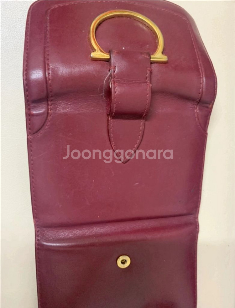 페라가모 버건디 카드 지갑--2