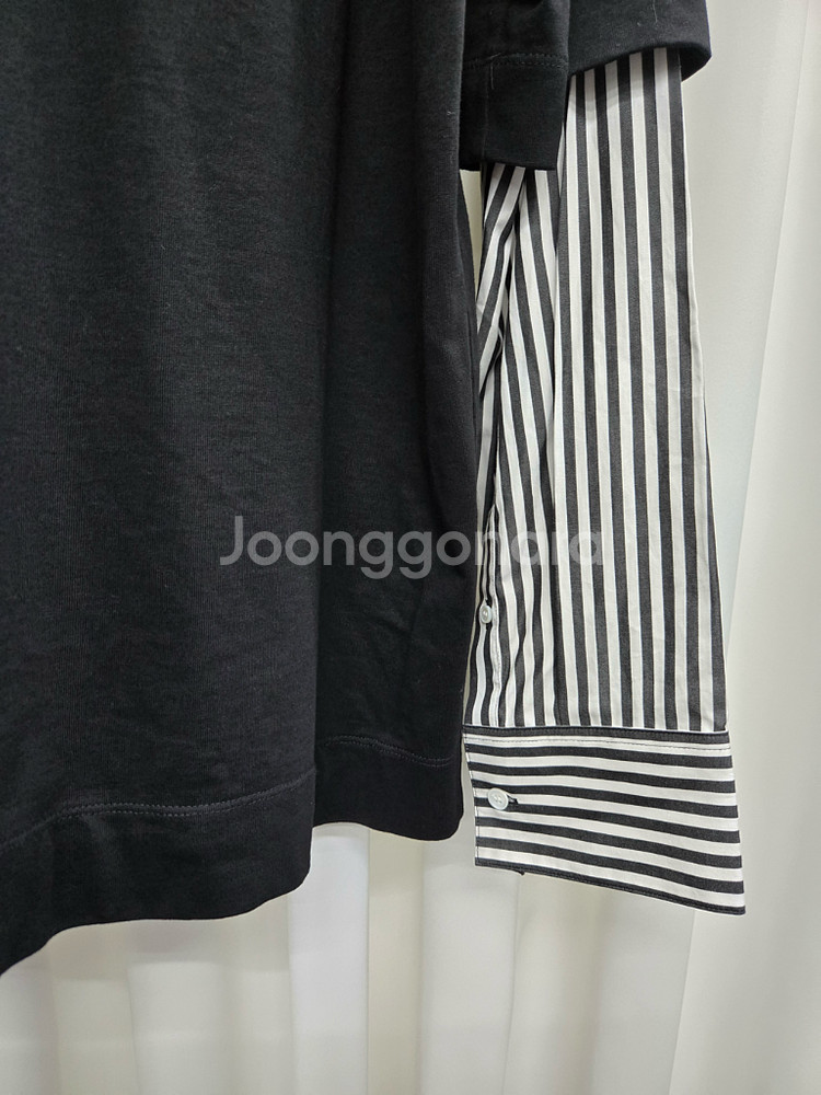 [48,백화점] 준지 셔츠 레이어드 반팔 후드--5