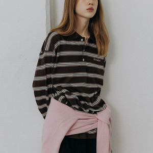 던스트 스트라이프 티셔츠 M