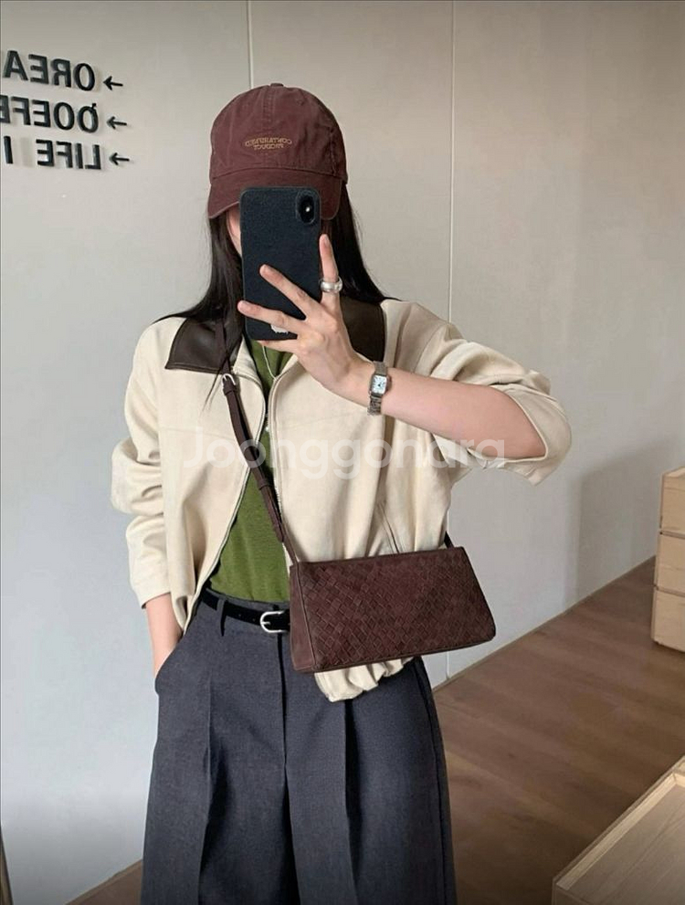 <새상품> 소가죽 스퀘어 숄더백 4color--6