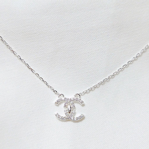 925 실버 순은 샤넬 큐빅 목걸이 순은 목걸이