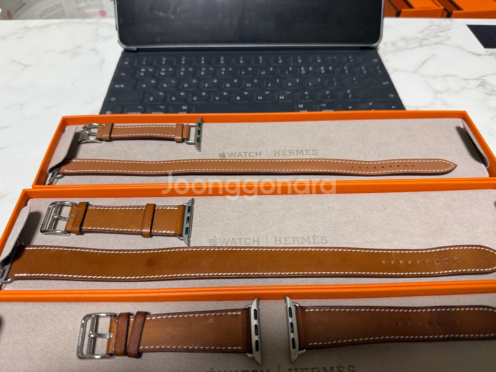 애플워치 에르메스 더블투어, 포브, 골드, 죤도르 싱글--1