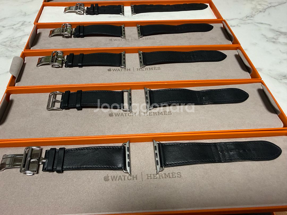 애플워치 에르메스 스트랩 누아 킬림, 에벤느, 누아 디--3