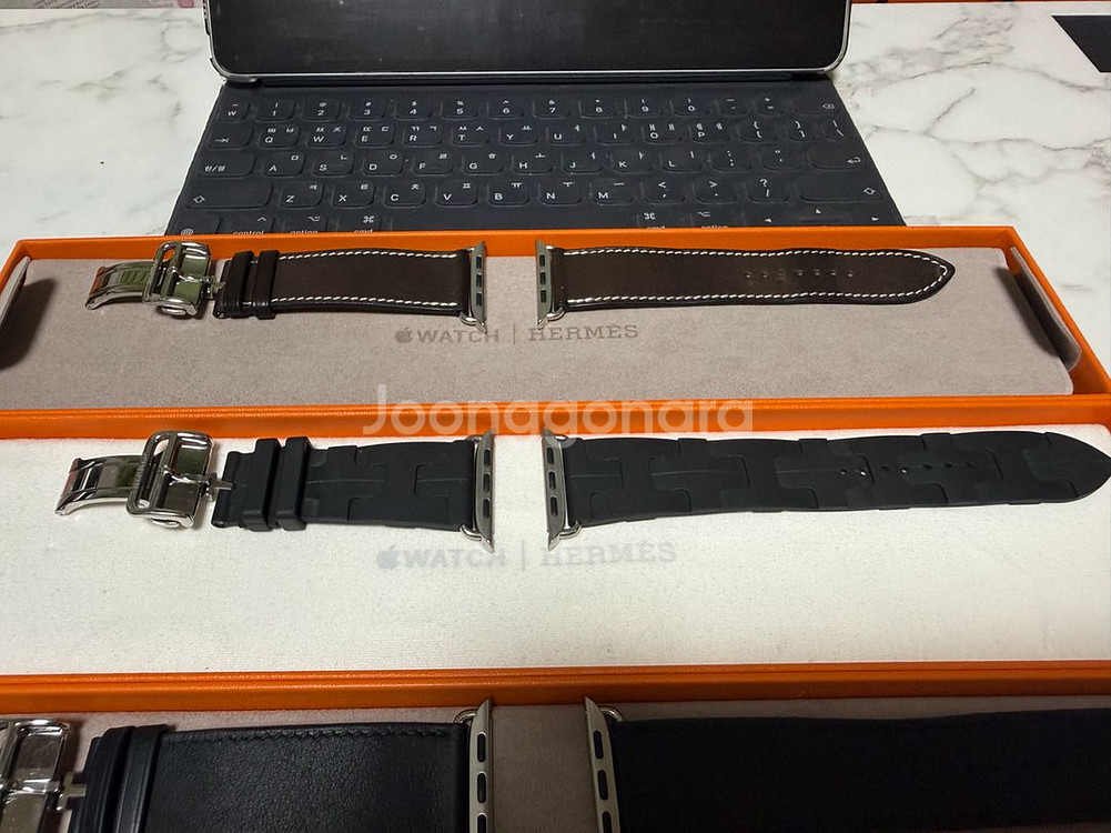 애플워치 에르메스 스트랩 누아 킬림, 에벤느, 누아 디--1