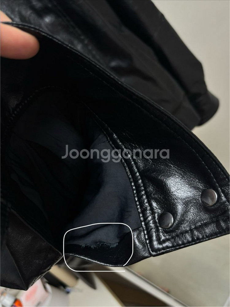 ZARA 자라 가죽자켓 봄버재킷 S--3