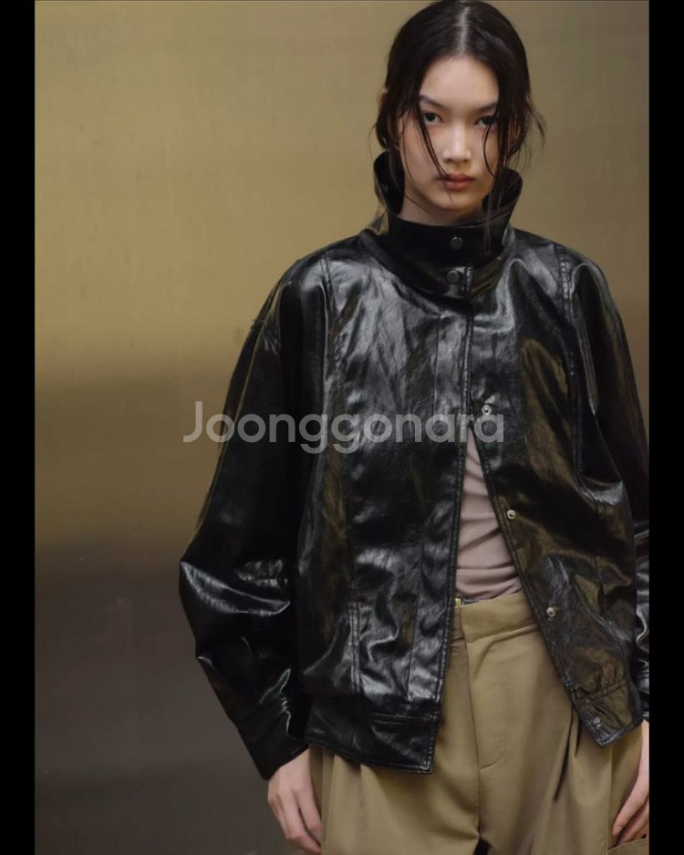 ZARA 자라 가죽자켓 봄버재킷 S--1