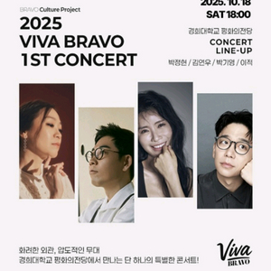 비바브라보2025 콘서트 (10월18일 / 1매)