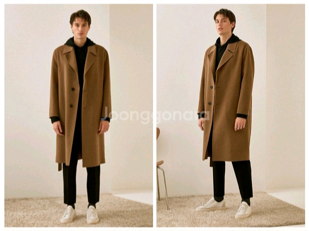 (새상품) 마에스트로 남성 캐시미어 로브 코트 100--1