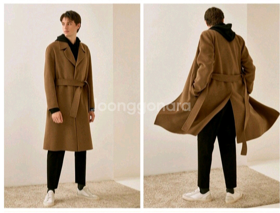 (새상품) 마에스트로 남성 캐시미어 로브 코트 100--2