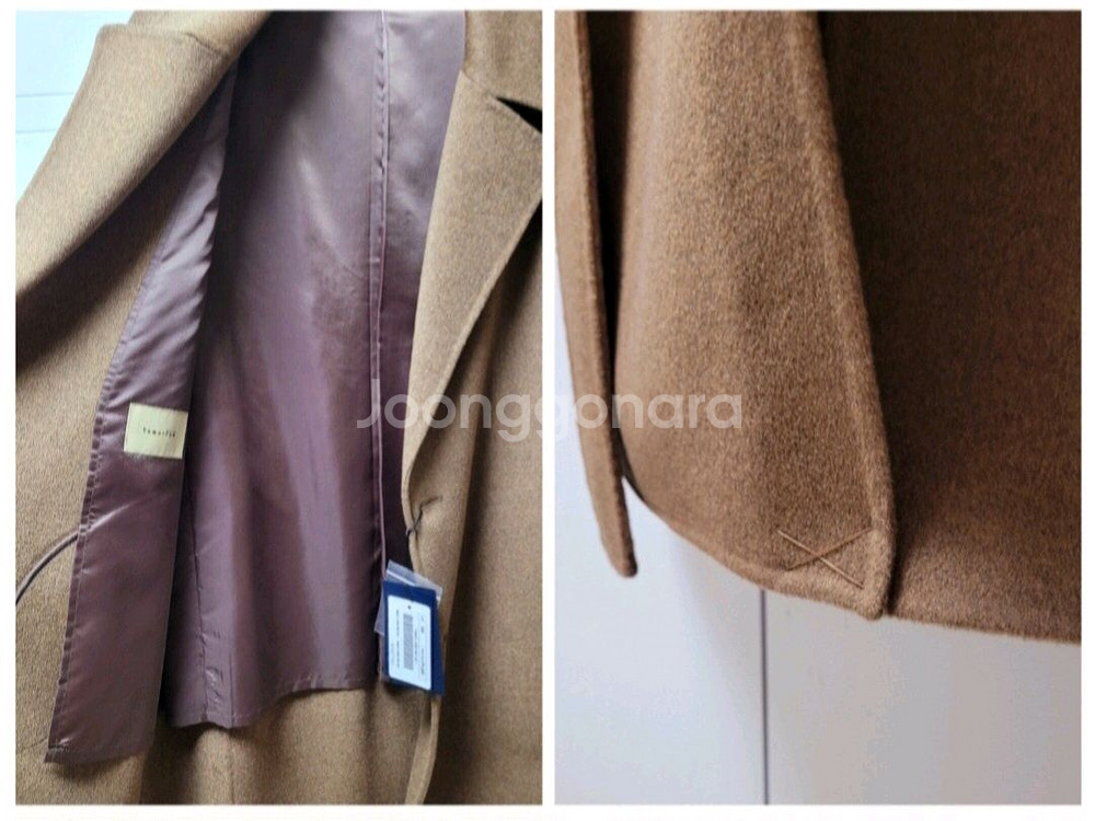 (새상품) 마에스트로 남성 캐시미어 로브 코트 100--5