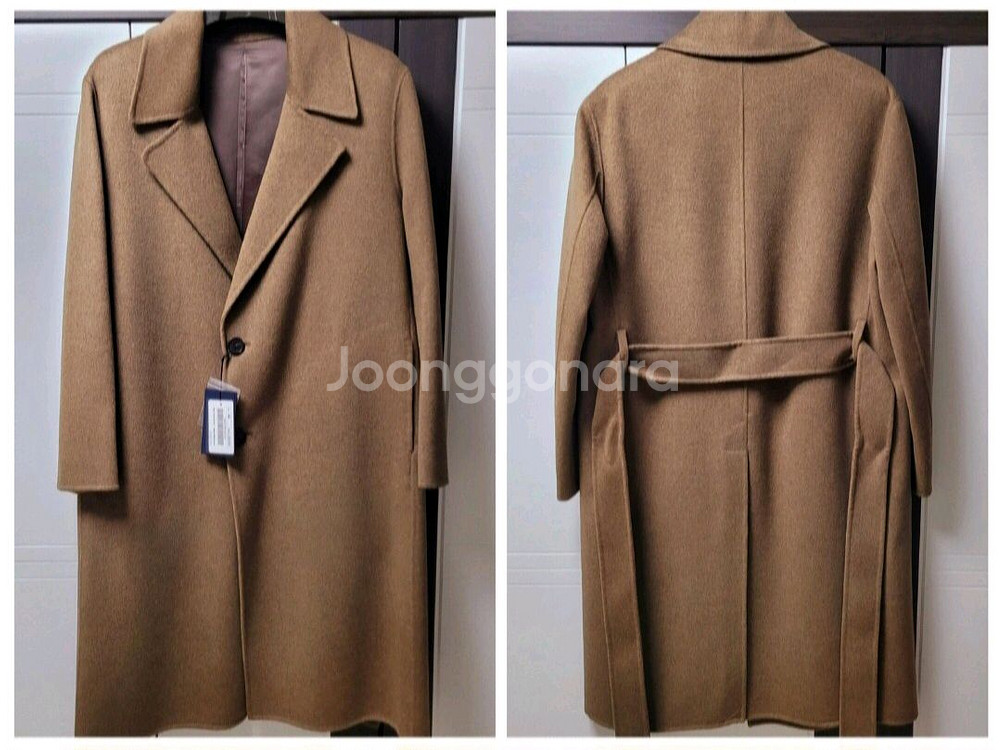 (새상품) 마에스트로 남성 캐시미어 로브 코트 100--4