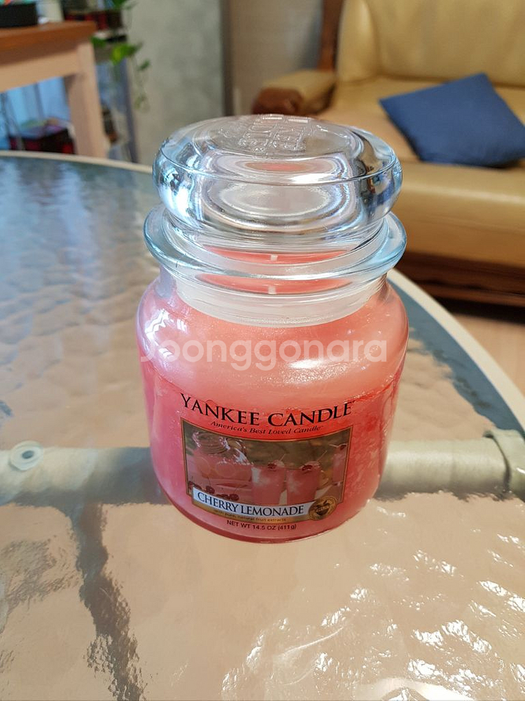 양키캔들 체리 레모네이드 미듐자 411g 새제품 방향제--0