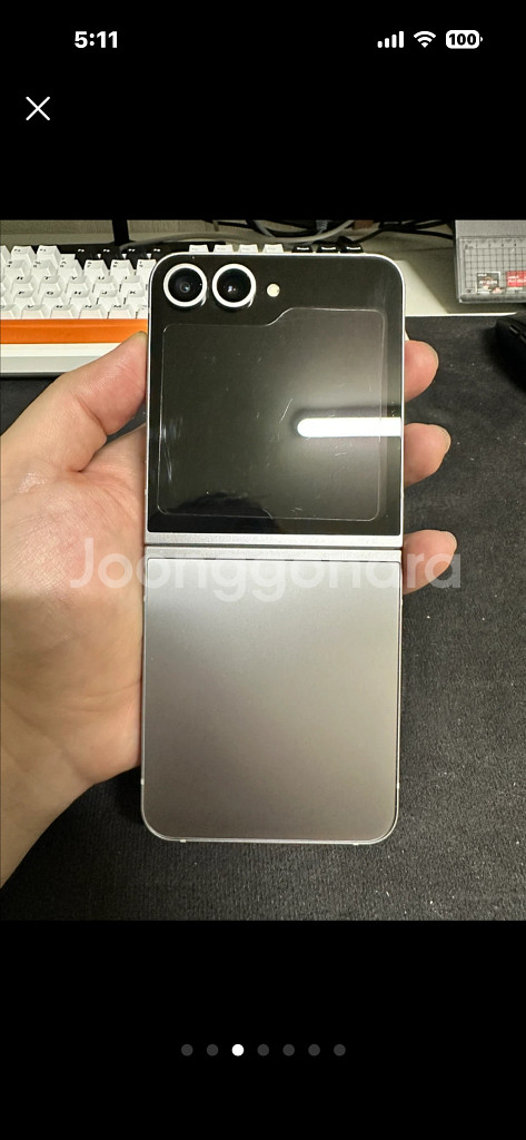 갤럭시 플립6 실버 256gb--2