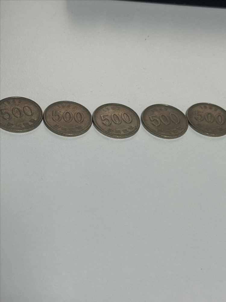 1982년도 500원동전 이미지