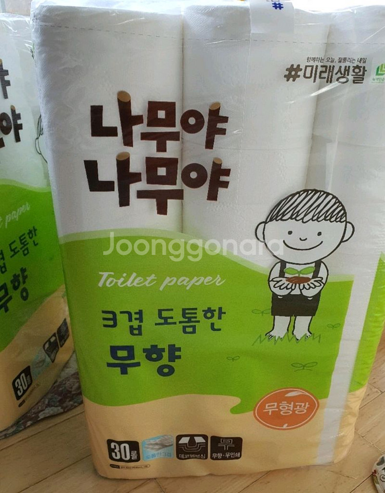 잘풀리는집 나무야나무야 3겹 화장지 무향30m30롤3팩--1
