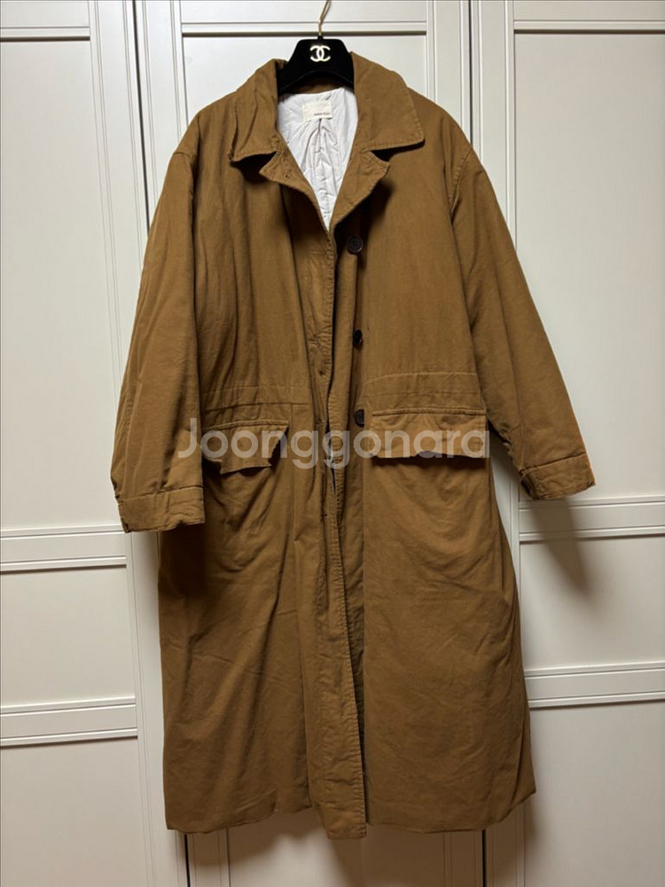 메종드쥬 카키 롱 아우터--0