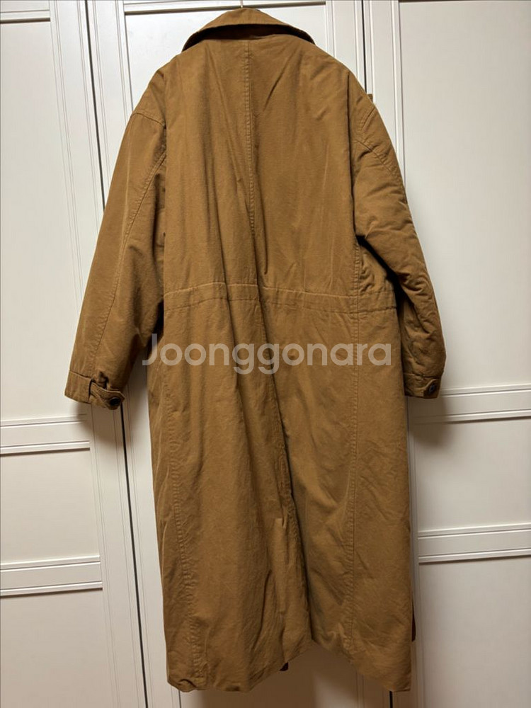 메종드쥬 카키 롱 아우터--6