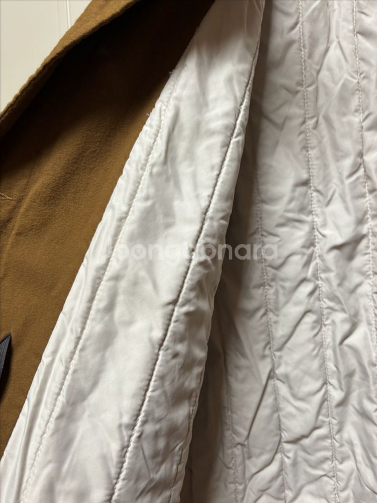 메종드쥬 카키 롱 아우터--3