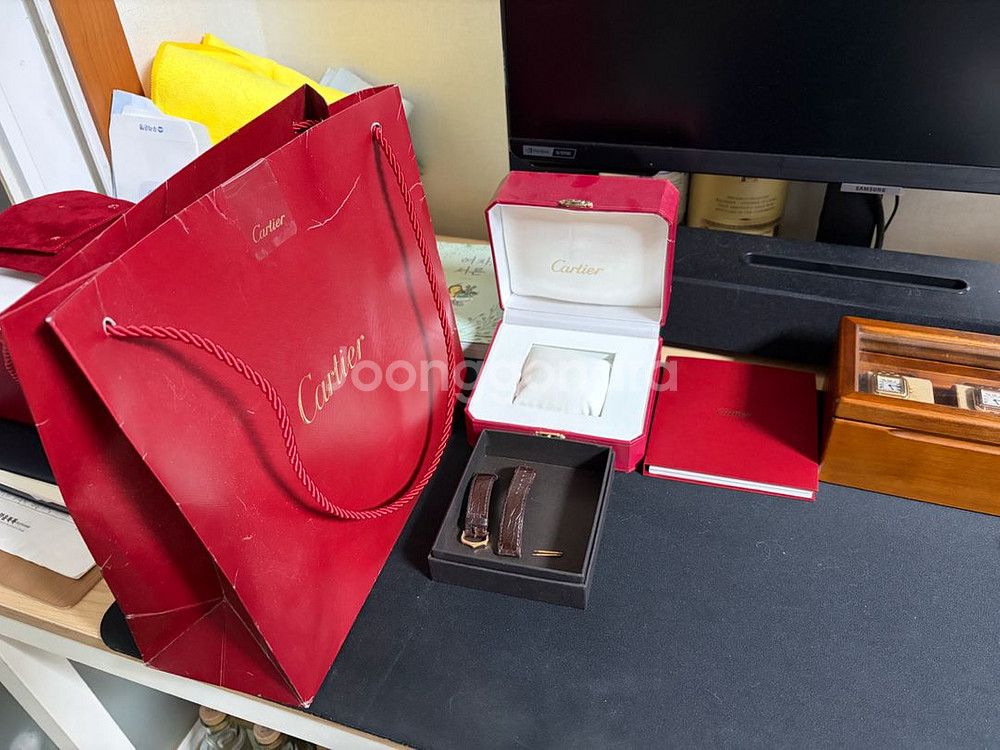 까르띠에 탱크솔로금통 로즈골드 스몰--2