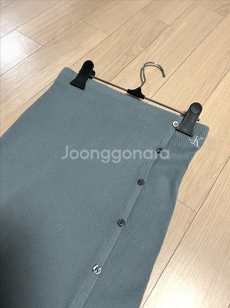 24년 캘빈클라인진 골지 가디건 스커트 세트투피스 니트--6