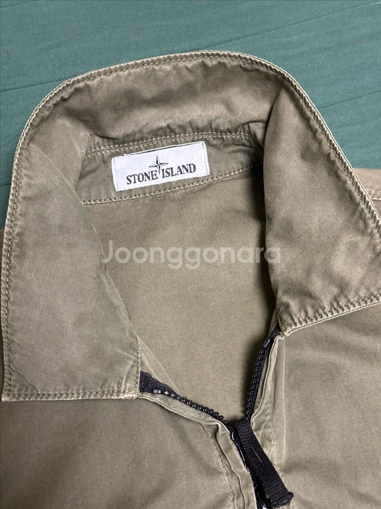 스톤아일랜드 22SS 올드이펙트 오버셔츠 올리브그린 L--3