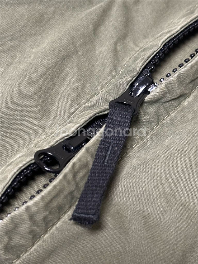 스톤아일랜드 22SS 올드이펙트 오버셔츠 올리브그린 L--4