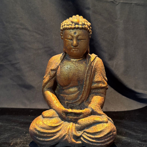 [골동품] 좌정 목불상 불상