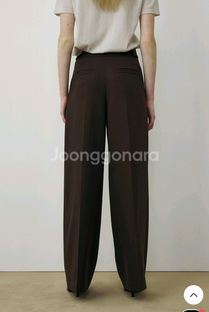(최종할인가) R2W 카리사와이드팬츠 브라운 2(M)--3