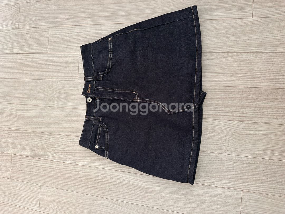 썸제이 데님 스커트쇼츠 스몰--2