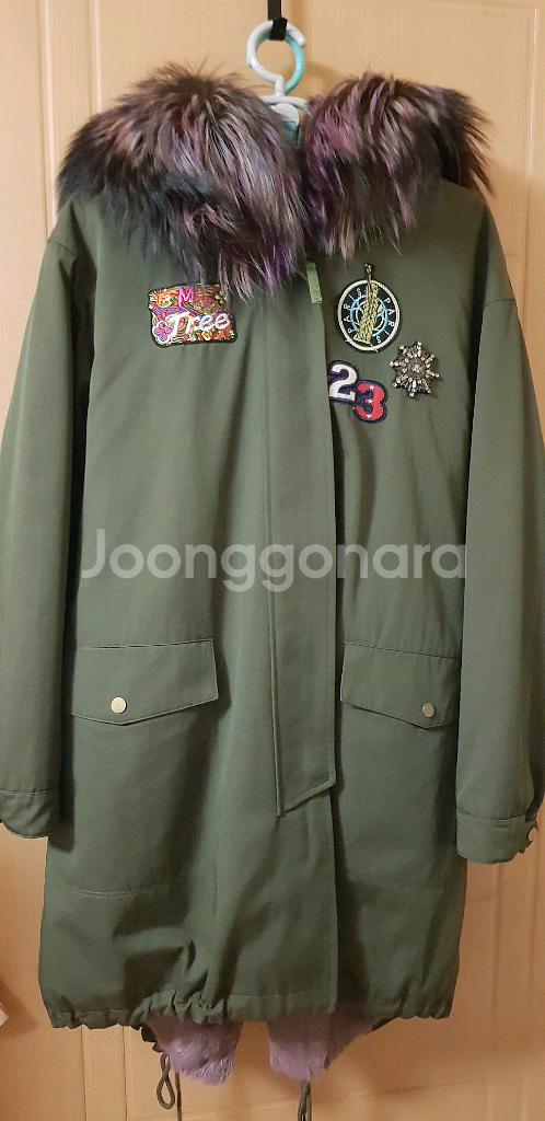 백화점브랜드 리본 야상--0