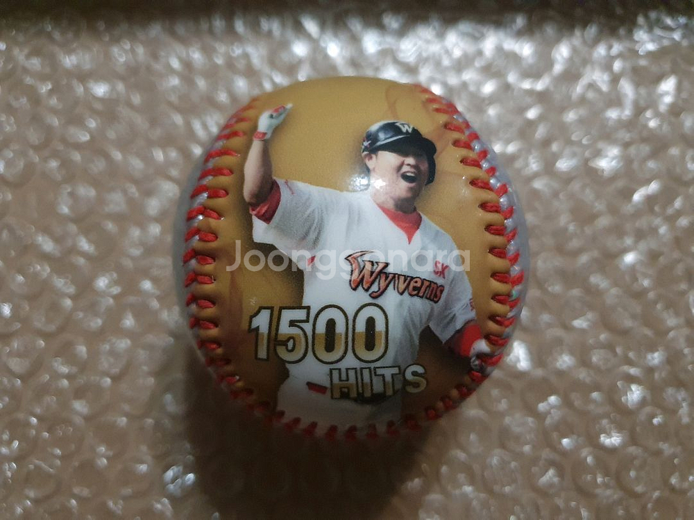 KBO 레전드 최정 1500안타 기념구 포토볼--0