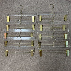 아크릴 투명 회전 골드고리 매장 하의 옷걸이 10개