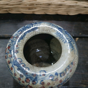 진사 청화 필세